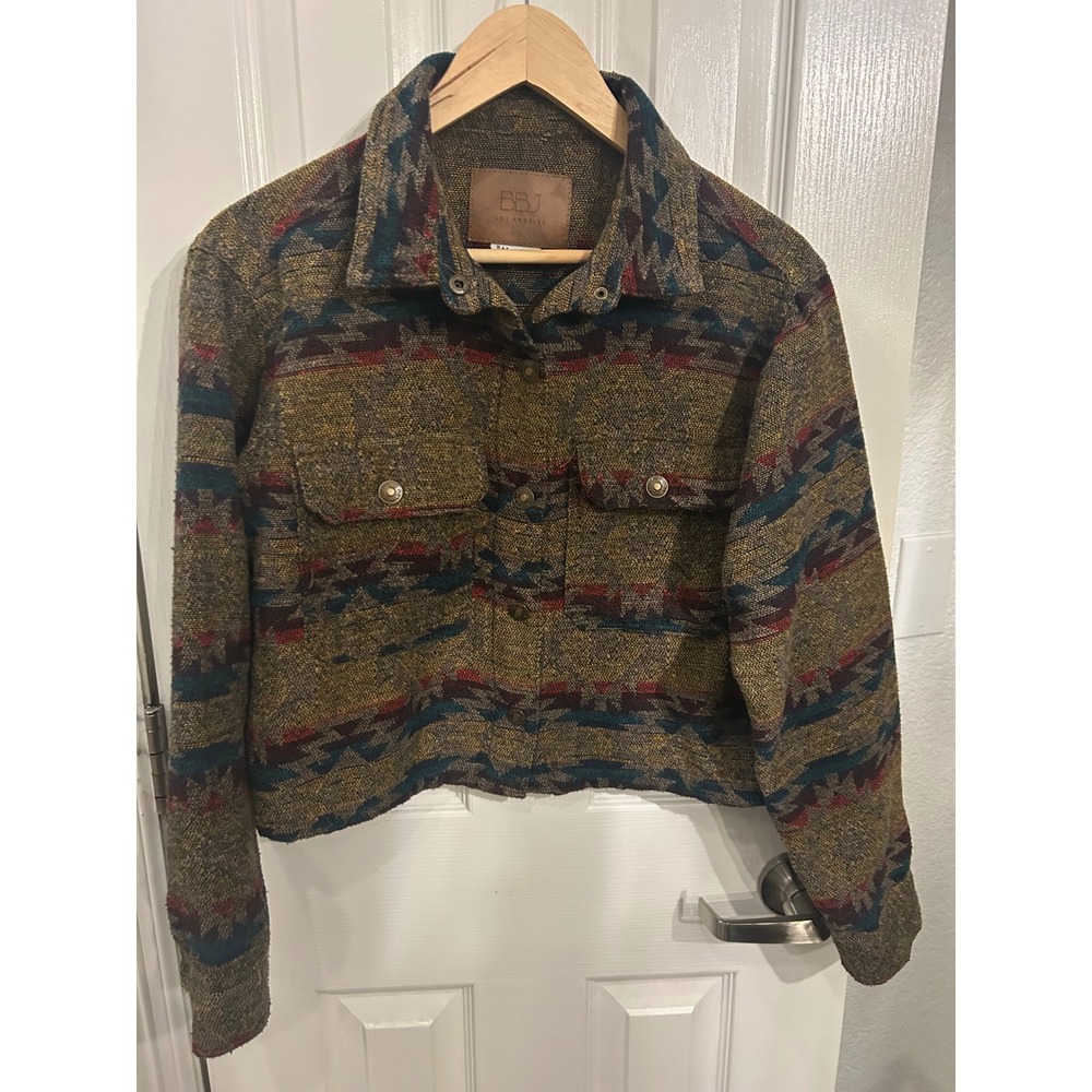 BBJ Los Angeles Southwestern Tapestry Cropped‎ Jacket Medium